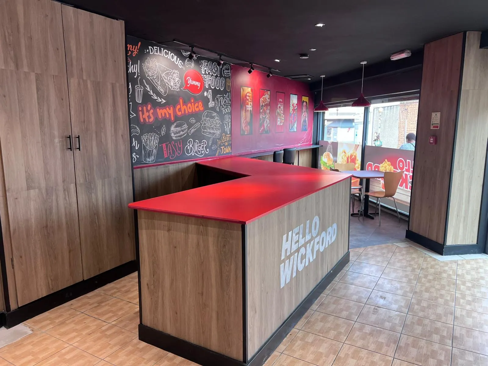 Finished Chicking takeaway service counter, Wickford